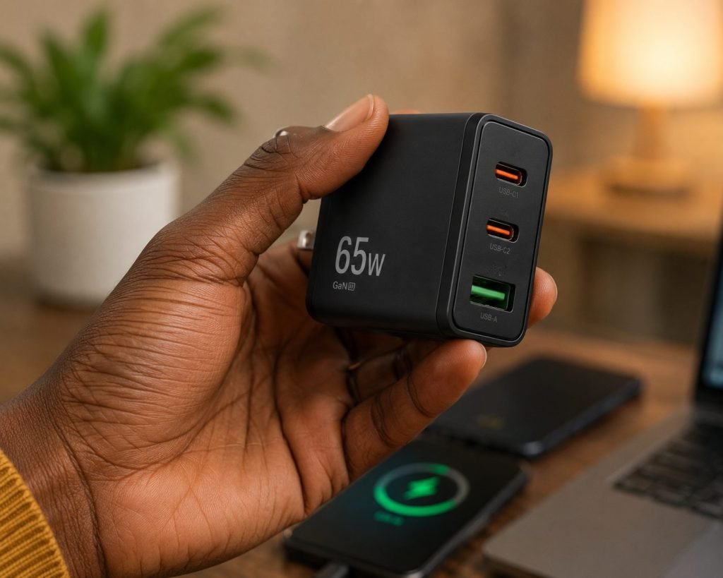Chargeur rapide 65W GaN — 3 ports