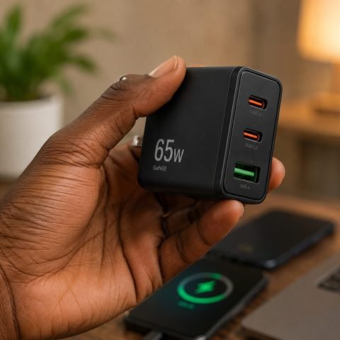 Chargeur rapide 65W GaN — 3 ports