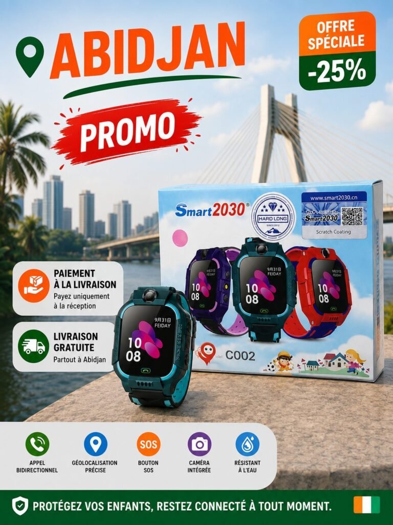 Montre connectée pour enfants avec GPS